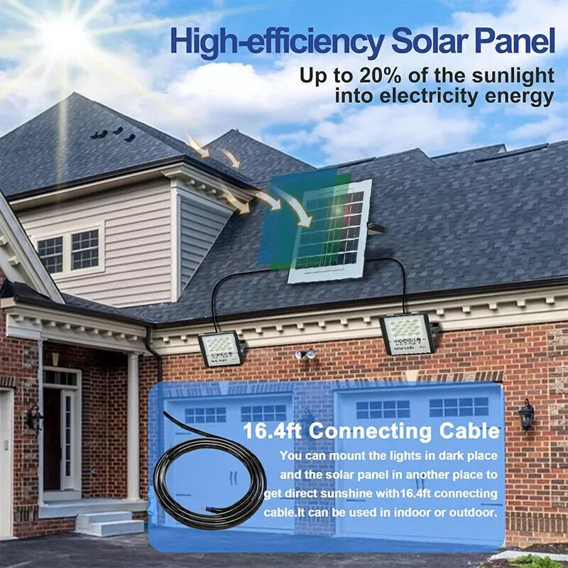 300W LED Solar Street Light Outdoor Flood Lamp For Yard