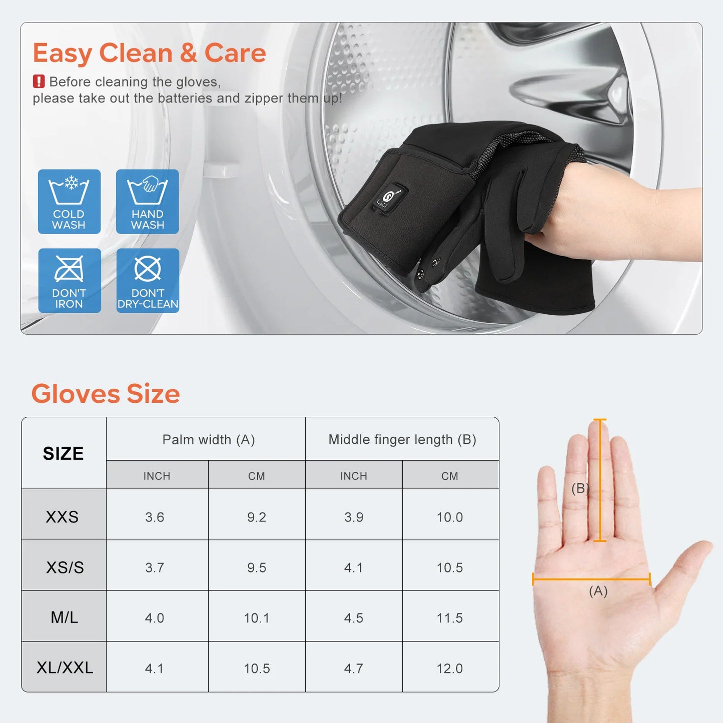 Waterproof Heated Fishing Gloves