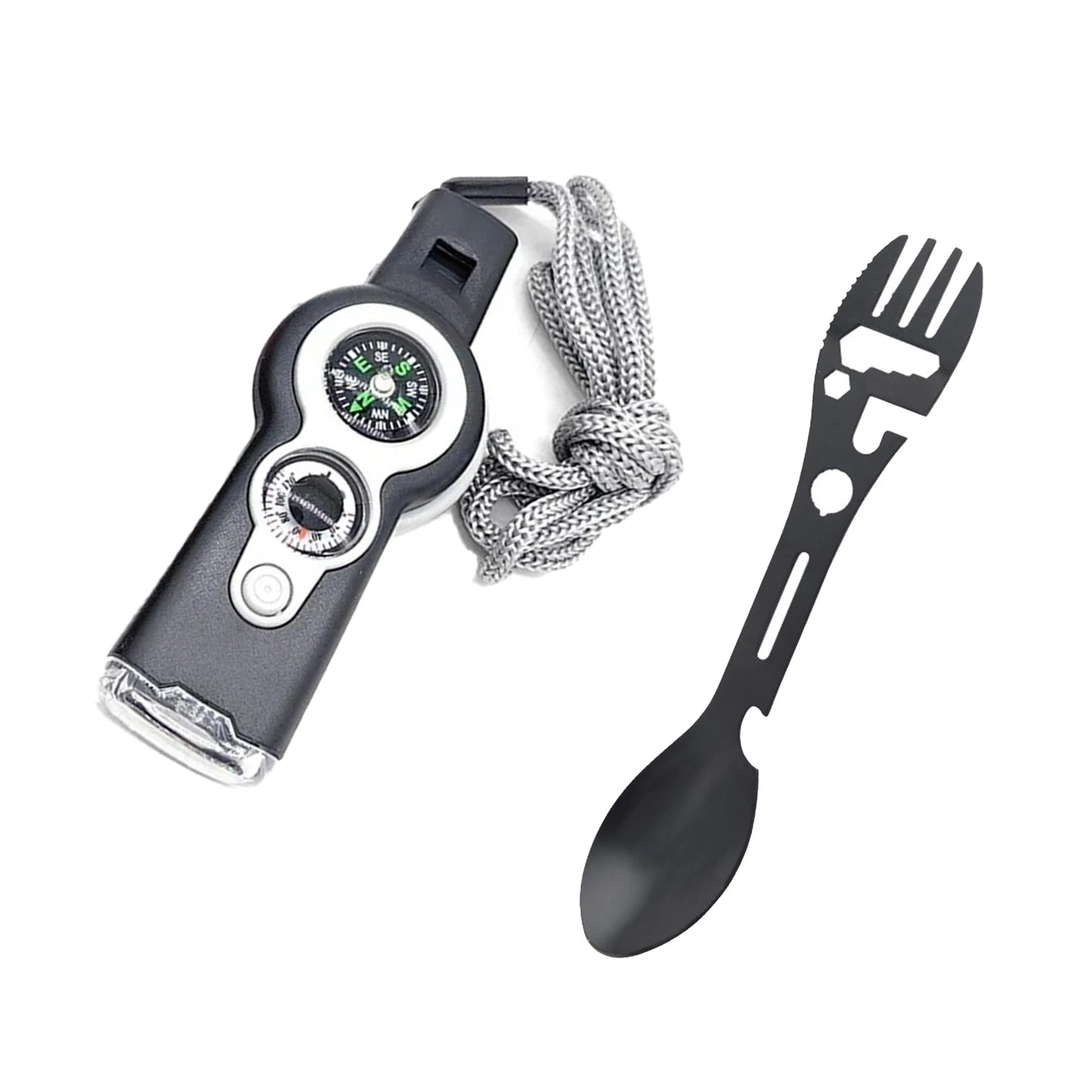 Electric Seven In One Multifunctional Whistle Compass Knife Survival Tool