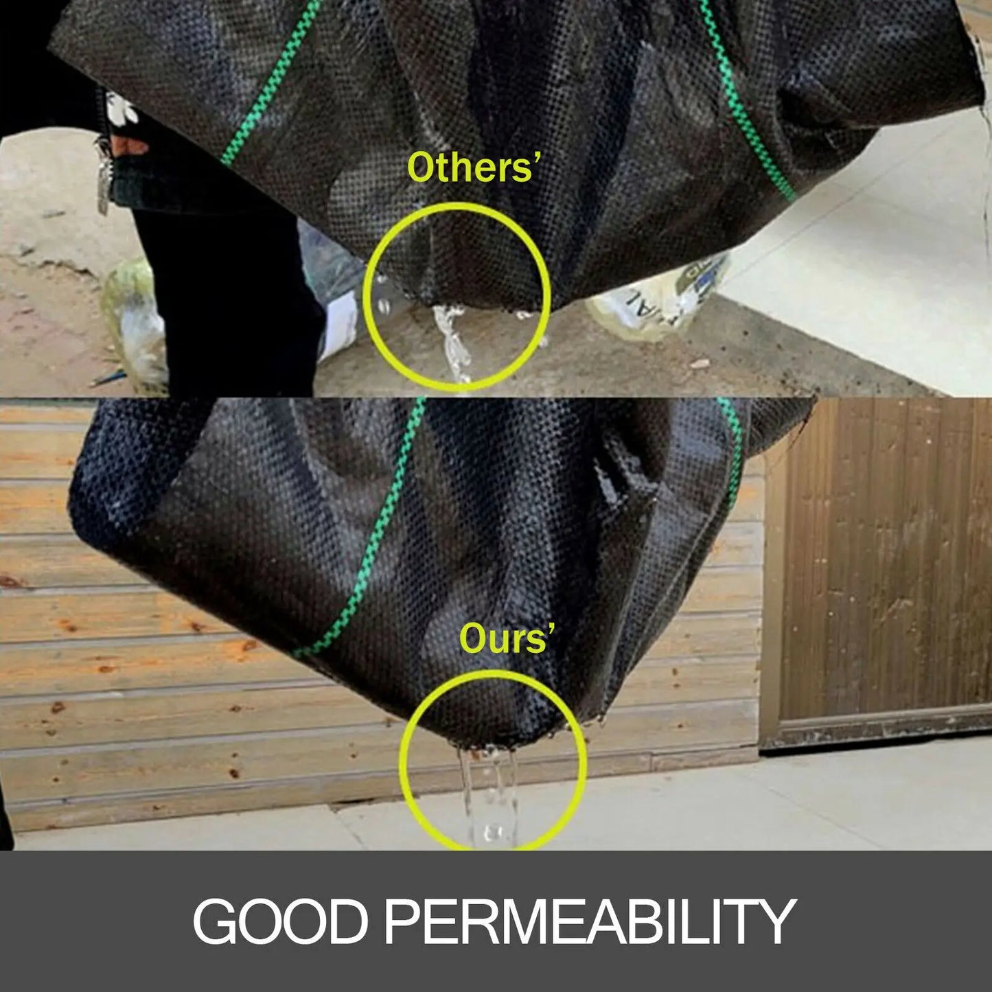 SucceBuy Heavy Duty Landscape Fabric Weed Barrier Geotextile