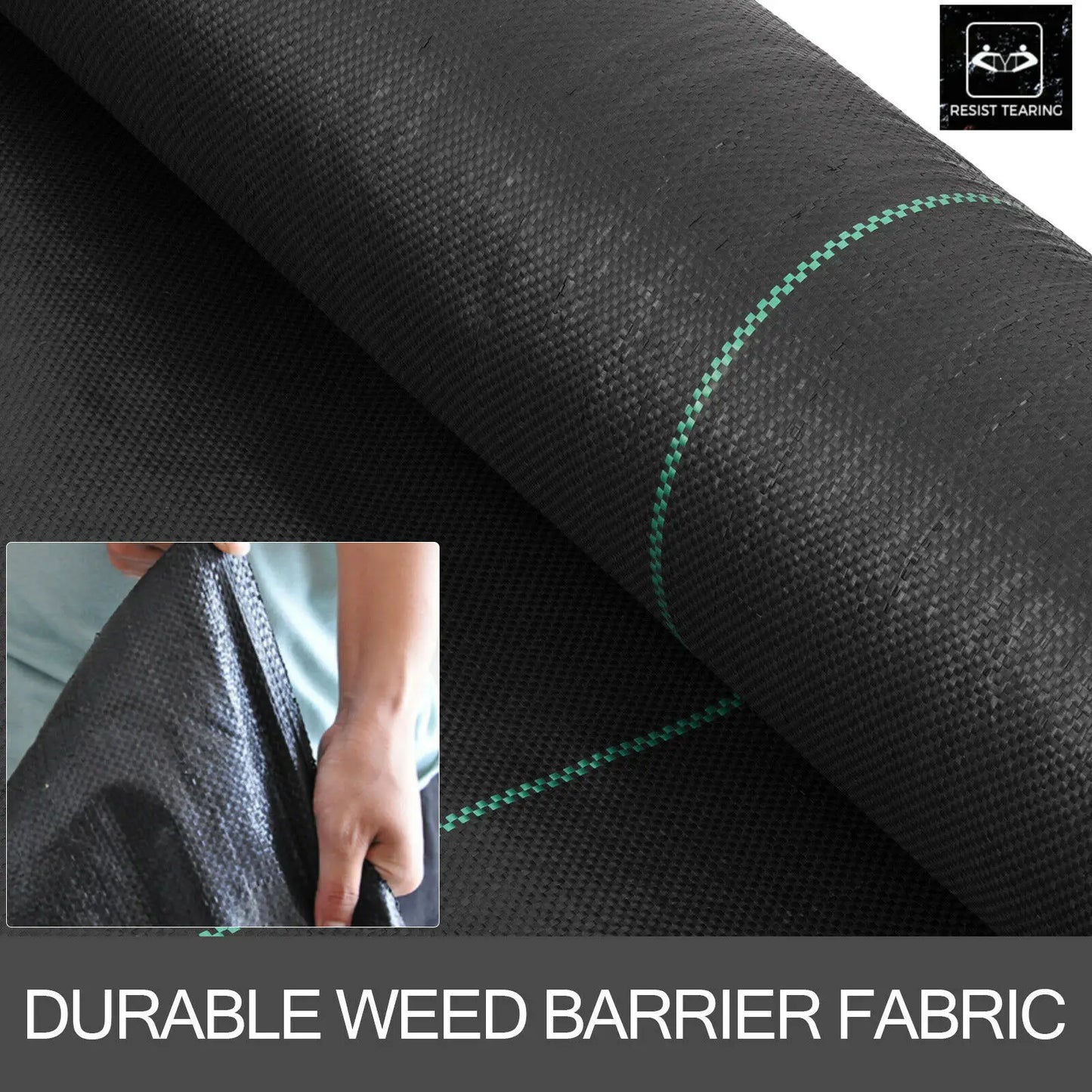 SucceBuy Heavy Duty Landscape Fabric Weed Barrier Geotextile