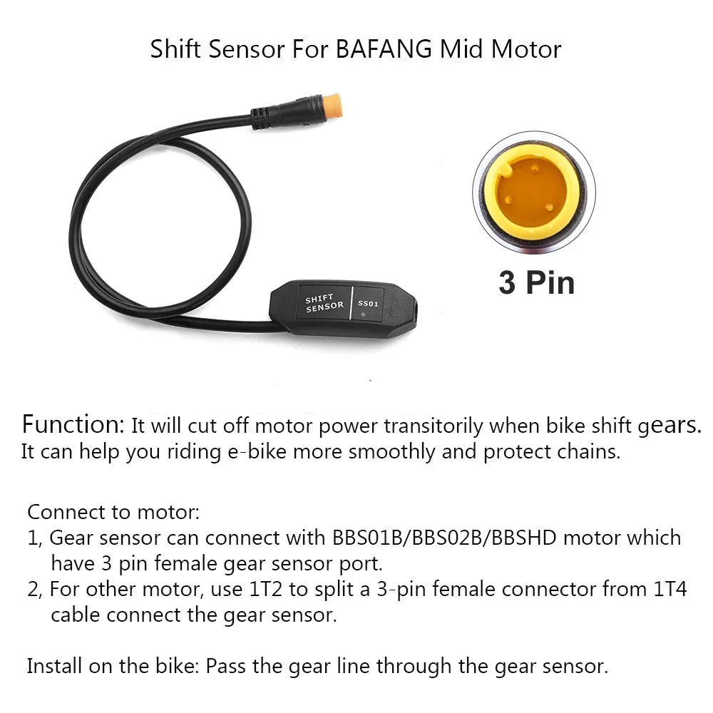 Broercok E-Bike Shift Sensor For Bafang Mid Drive BBS01B BBS02B