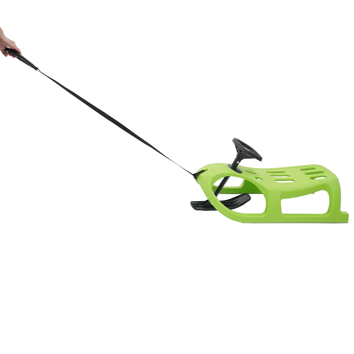 Snow Sled 100kg Load Bearing Single Rider Sleigh