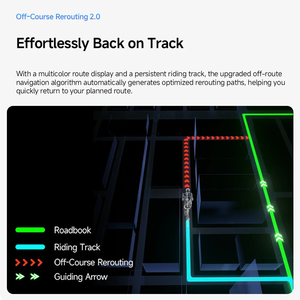iGPSPORT BiNavi Touchscreen Bicycle GPS Computer With Map Navigation