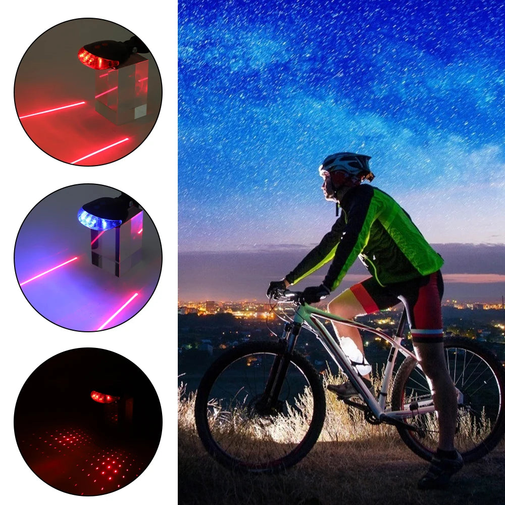 Waterproof Bicycle Taillight With 5 LEDs Ultra Bright