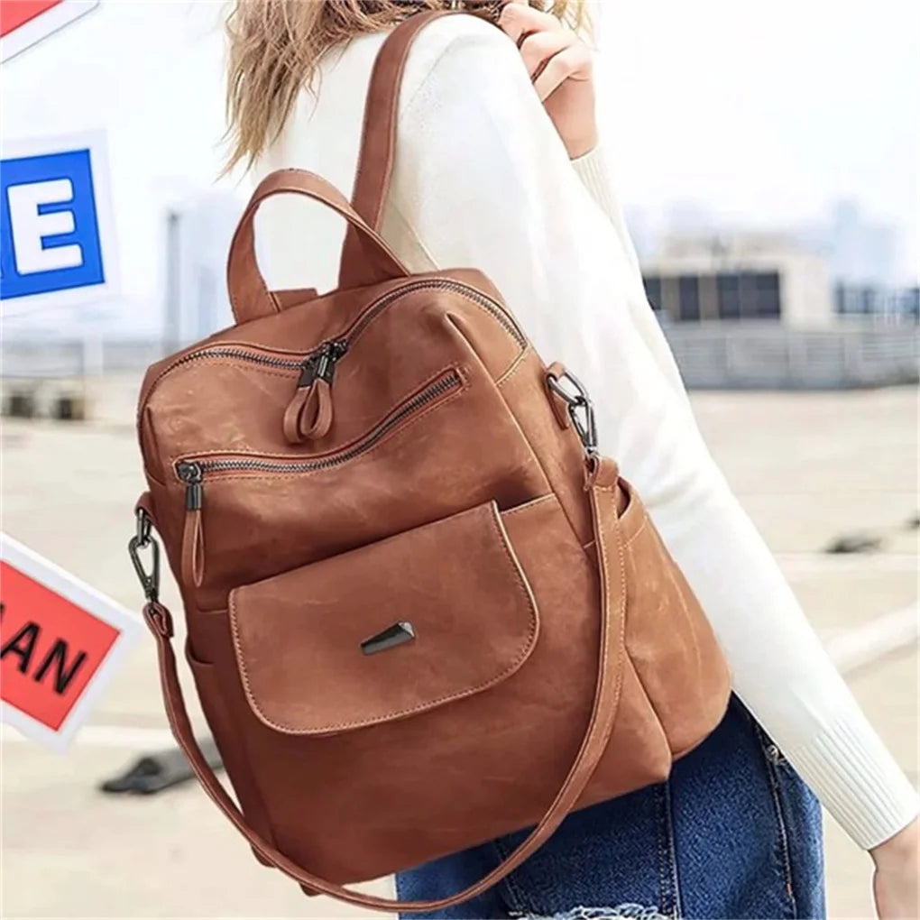 Daily Adventure Supplies PU Leather Durable Backpack Purse