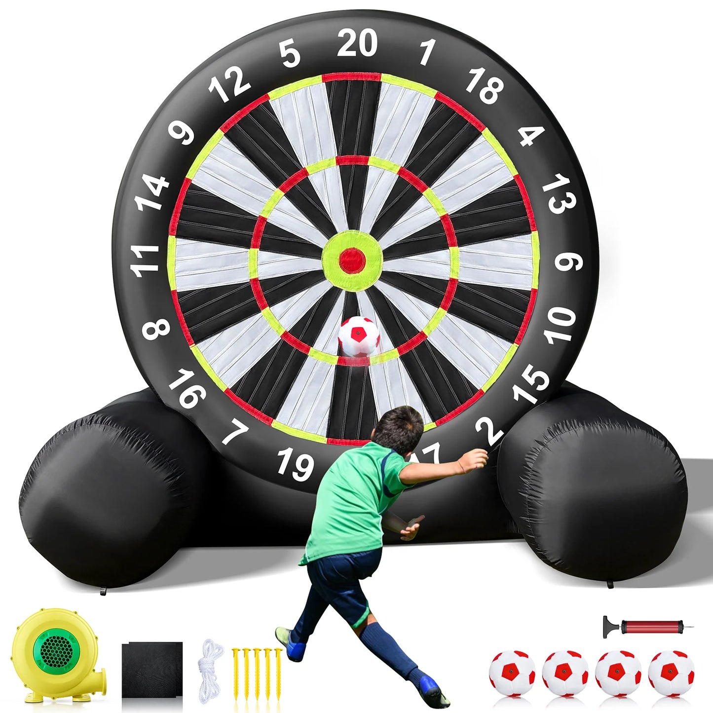 VANCEN Giant Outdoor Inflatable Soccer Darts Board With Blower