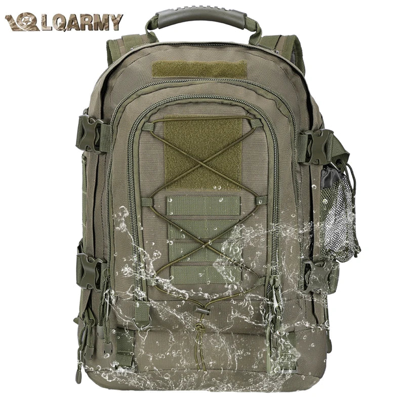 LQARMY Tactical Backpack With Molle For Hiking And Camping