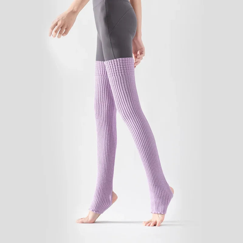 Guangdong Winter Yoga Leg Warmers Thigh High Socks