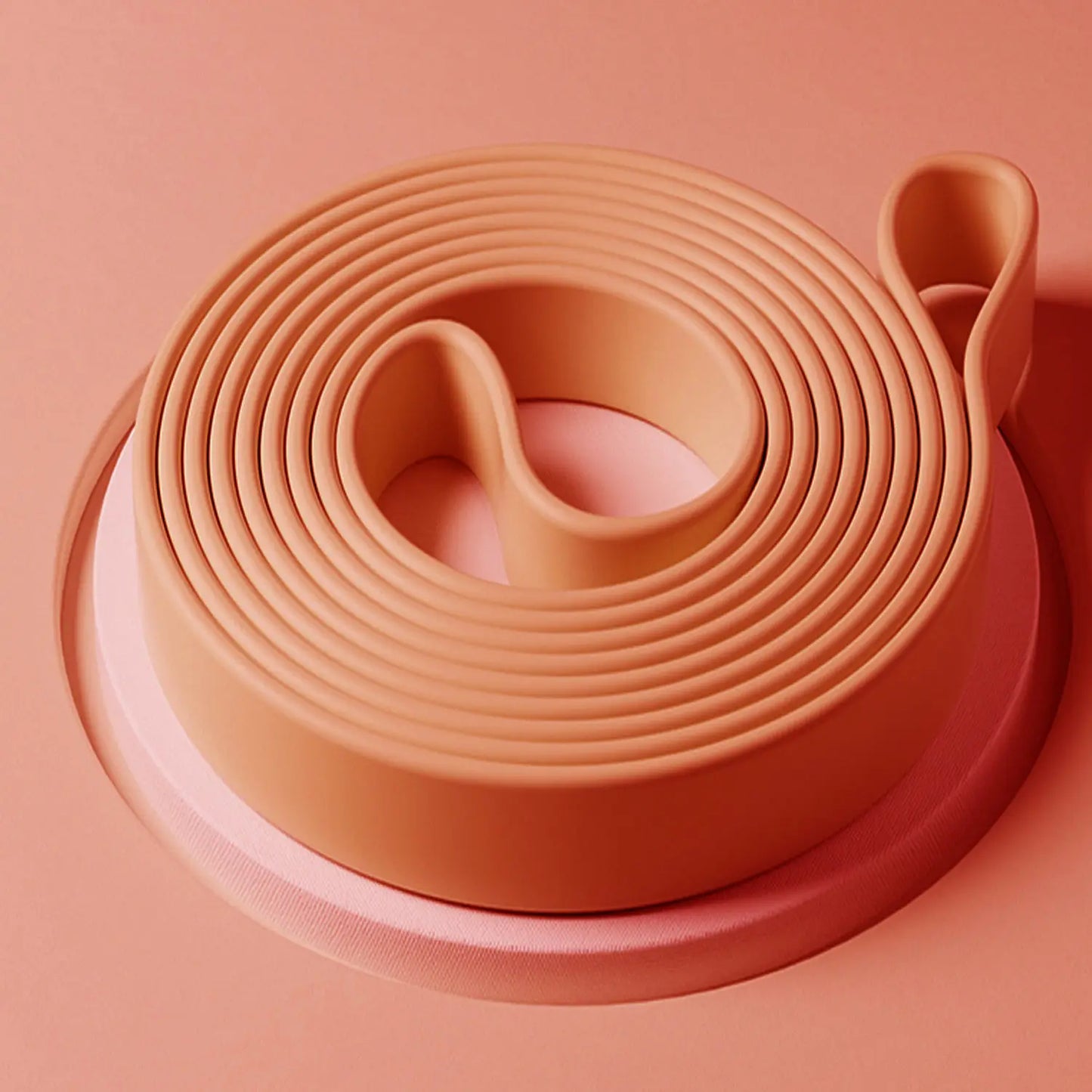 WOSWEIR Silicone Fitness Stretch Band for Yoga and Resistance Training