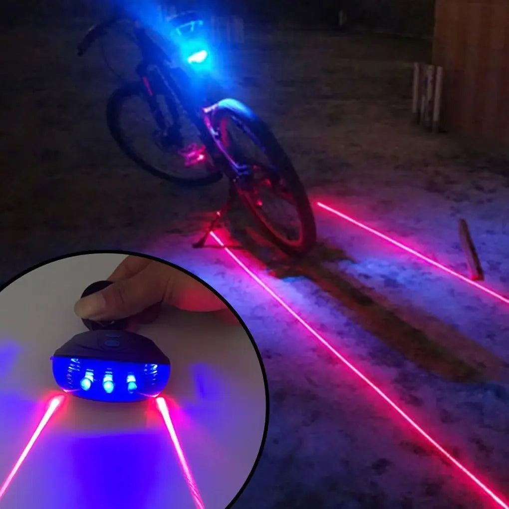Waterproof Bicycle Taillight With 5 LEDs Ultra Bright