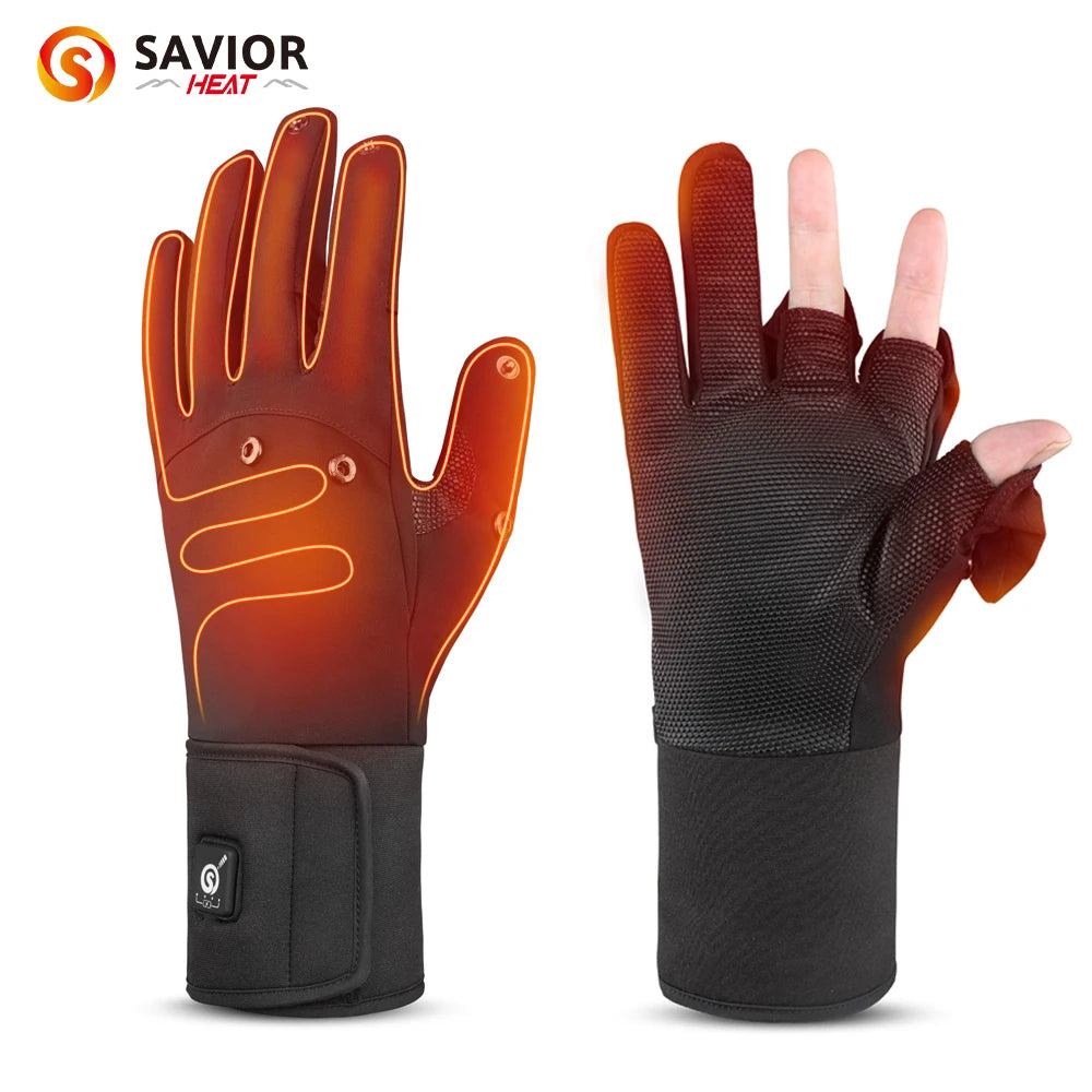 Waterproof Heated Fishing Gloves