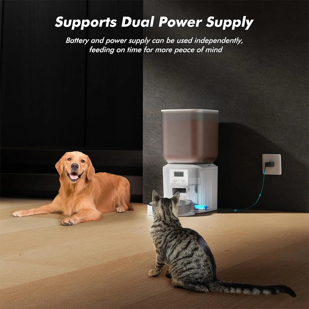 Furpipi Automatic Pet Feeder Cat Dog Food Dispenser