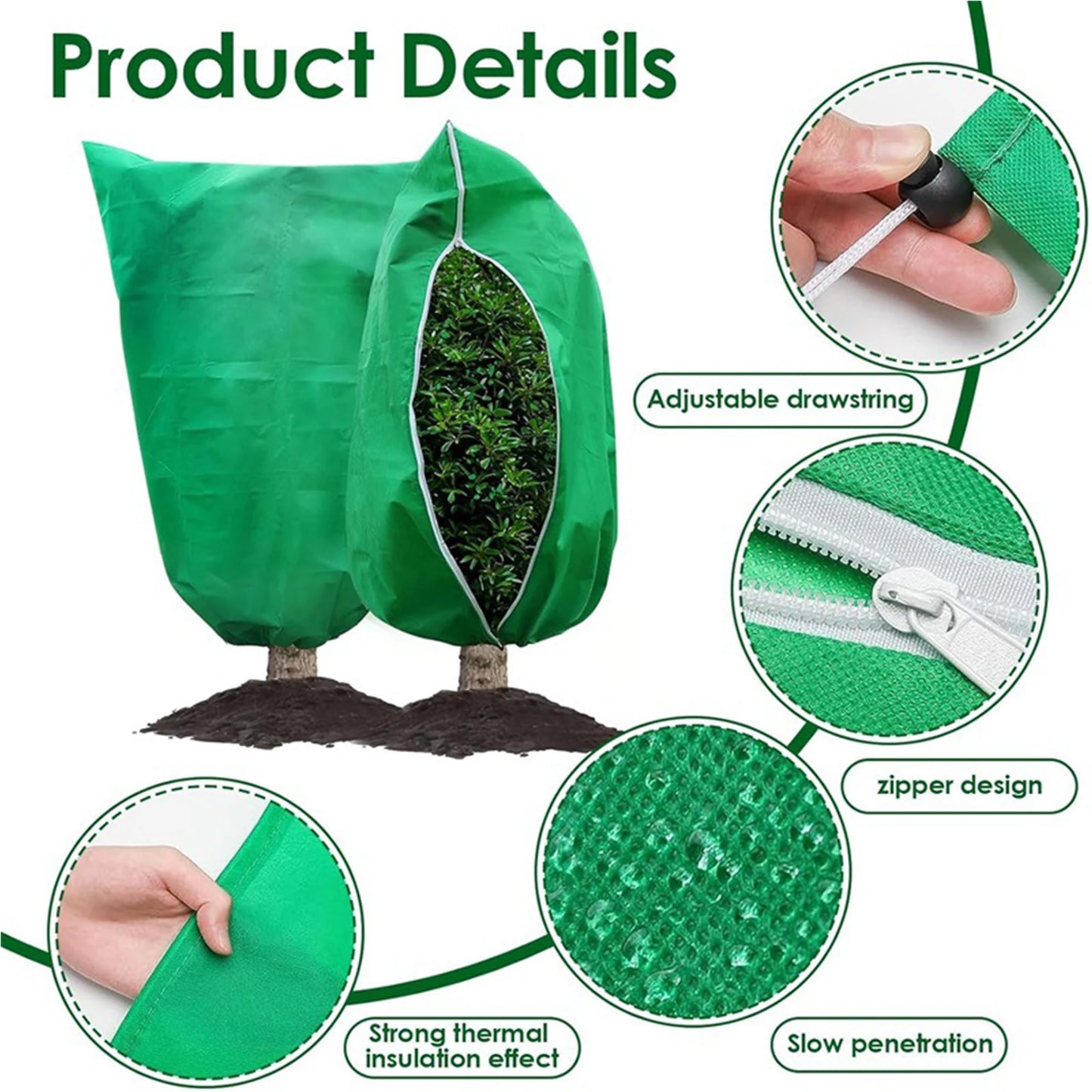 MOJOYCE Frost Protection Plant Covers for Outdoor Garden