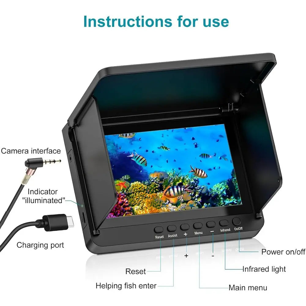 LCD Portable Fish Finder With Night Vision For Ice Fishing
