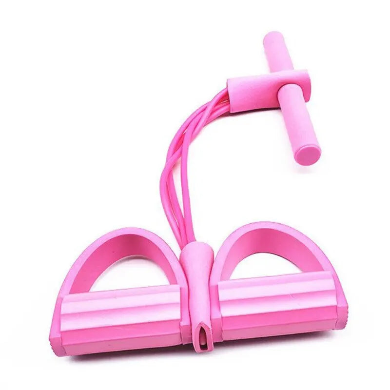 Six Tubes Foot Pedal Resistance Band Body Stretch Rope Yoga