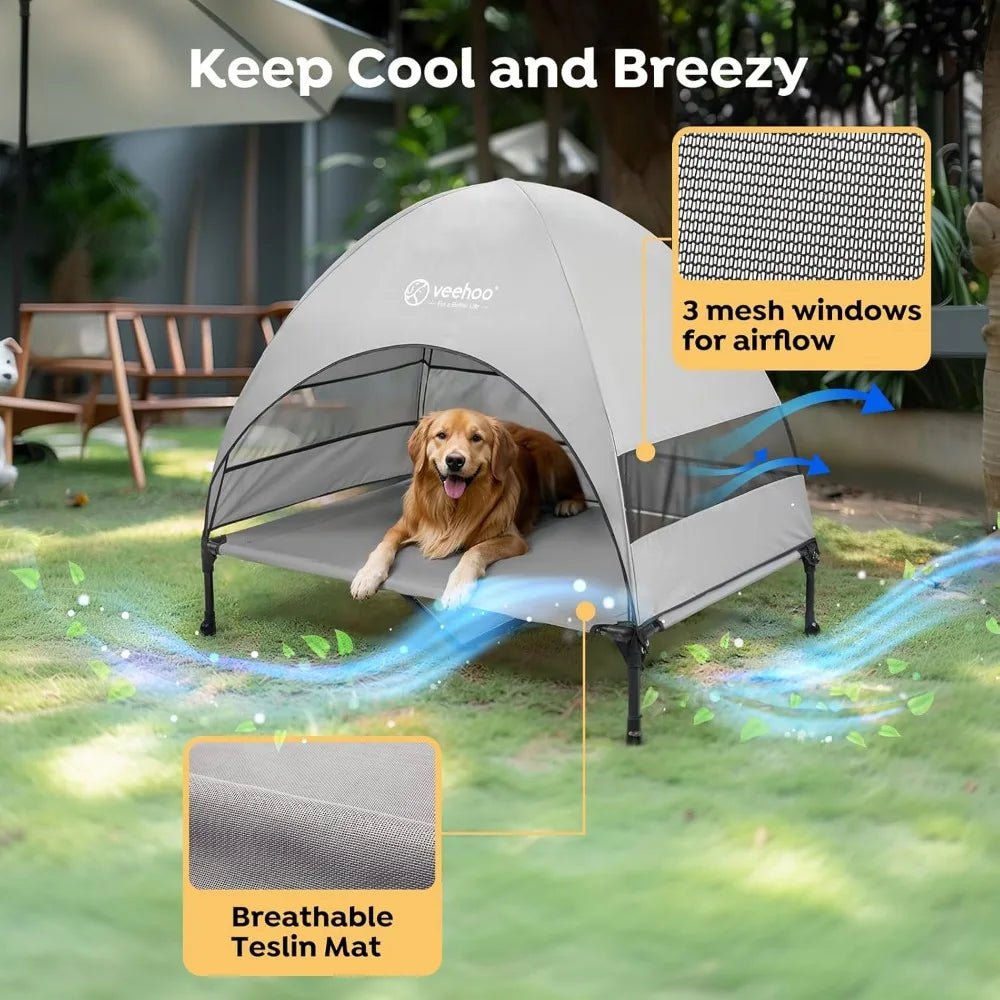 Daily Adventure Supplies Outdoor Dog Bed With Canopy