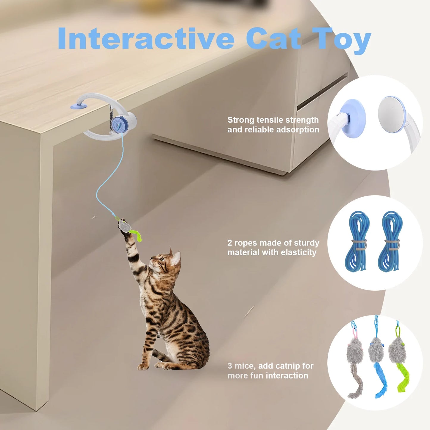 Cityflee USB Rechargeable Electric Door Hanging Cat Toy Interactive