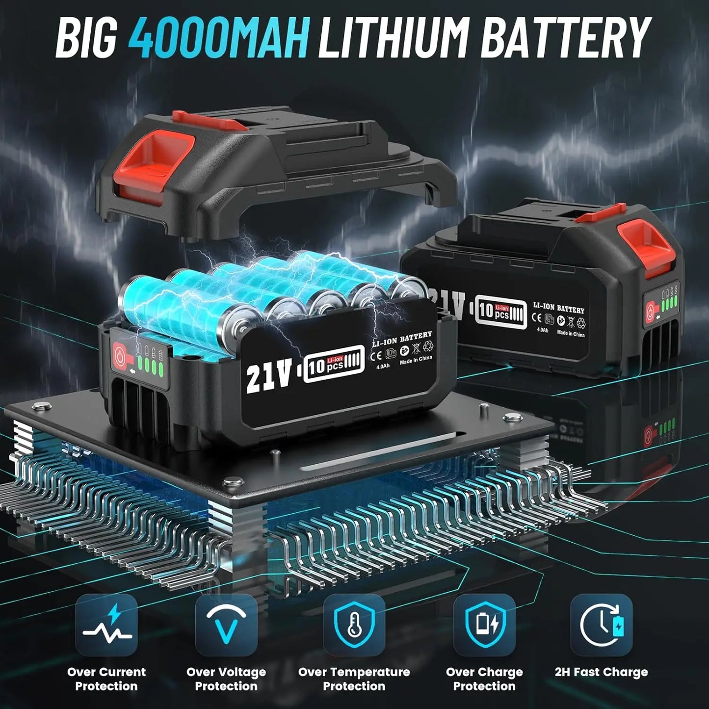 SeeSii 2 In 1 Brushless Cordless Pole Saw Chainsaw