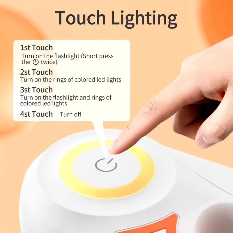 Automatic Retractable Dog Leash With LED Flashlight