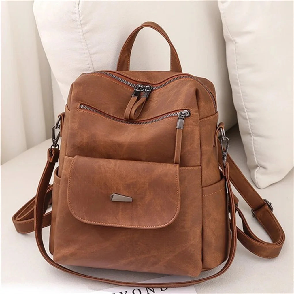Daily Adventure Supplies PU Leather Durable Backpack Purse