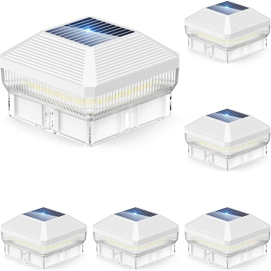 KPSTEK Solar Post Cap Lights For Wood And Vinyl Posts LED