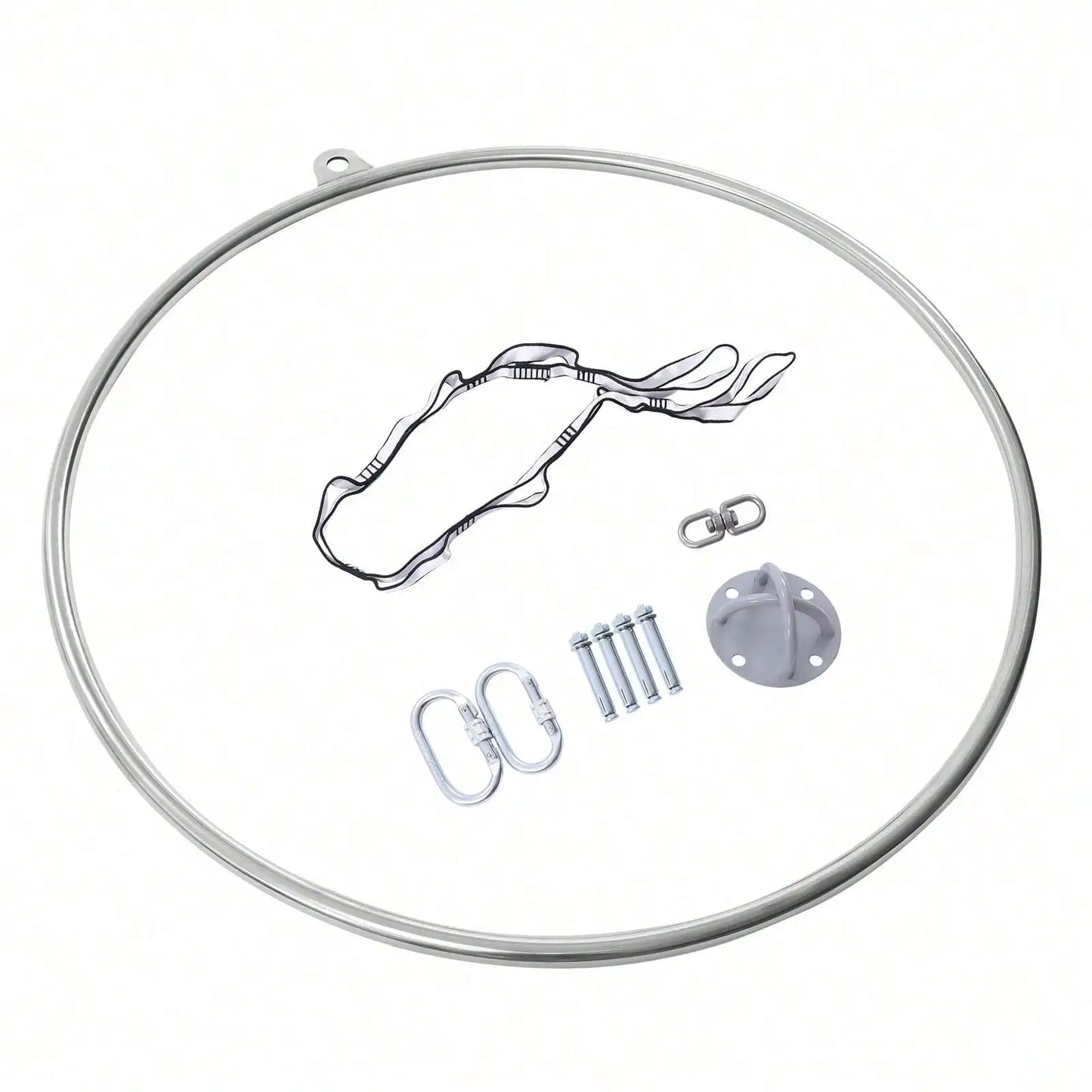 Aerial Lyra Hoop Gymnastics Ring Stainless Steel 350kg Load