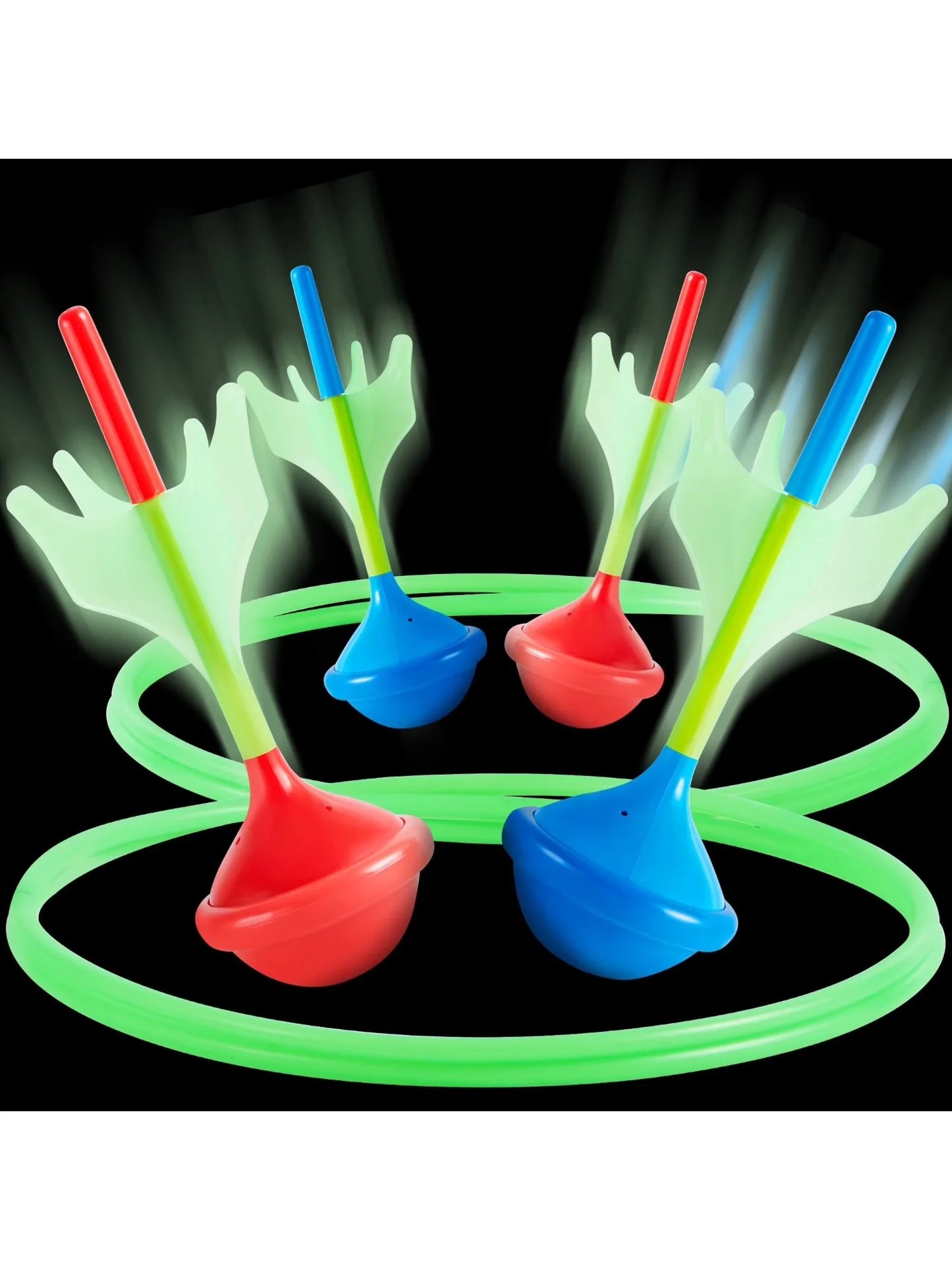Joyfy Glow In The Dark Lawn Darts Game Set Outdoor