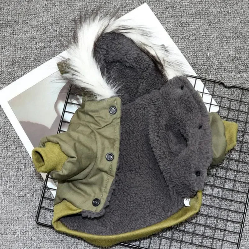 Winter Hooded Dog Coat