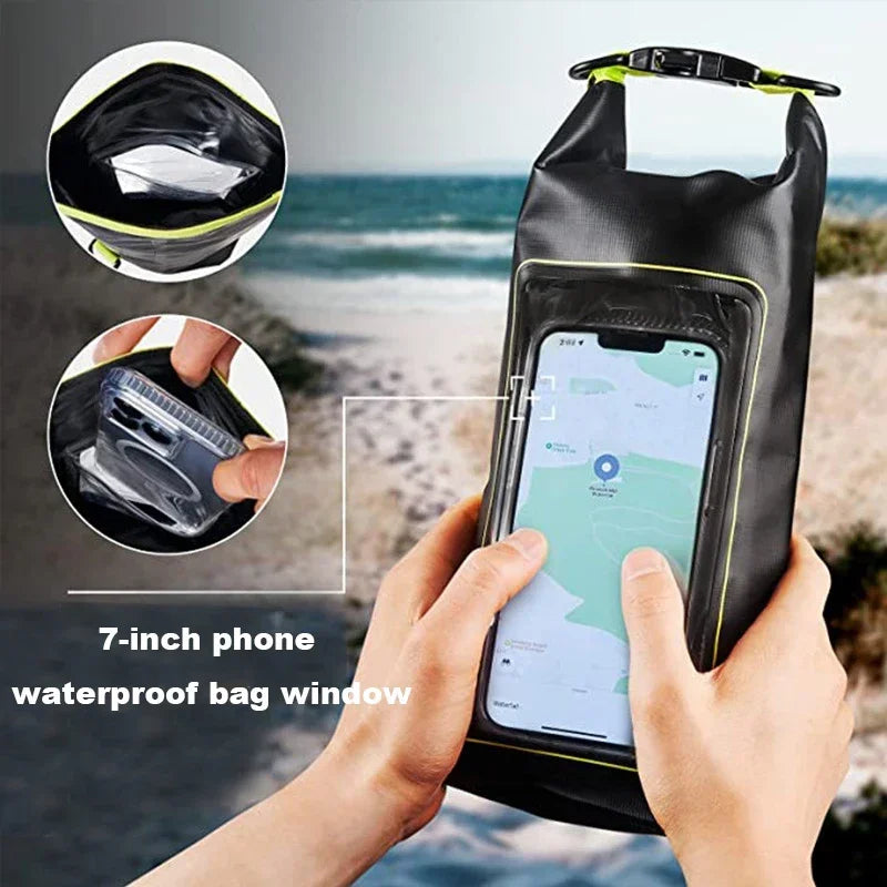 Daily Adventure Supplies 2L Waterproof Dry Bag Phone Pouch