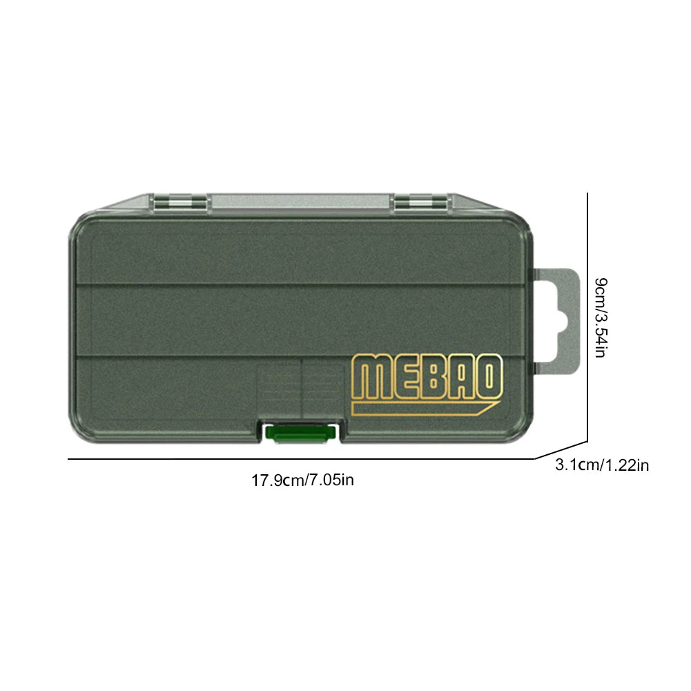 Fishing Tackle Box With Adjustable Dividers Storage