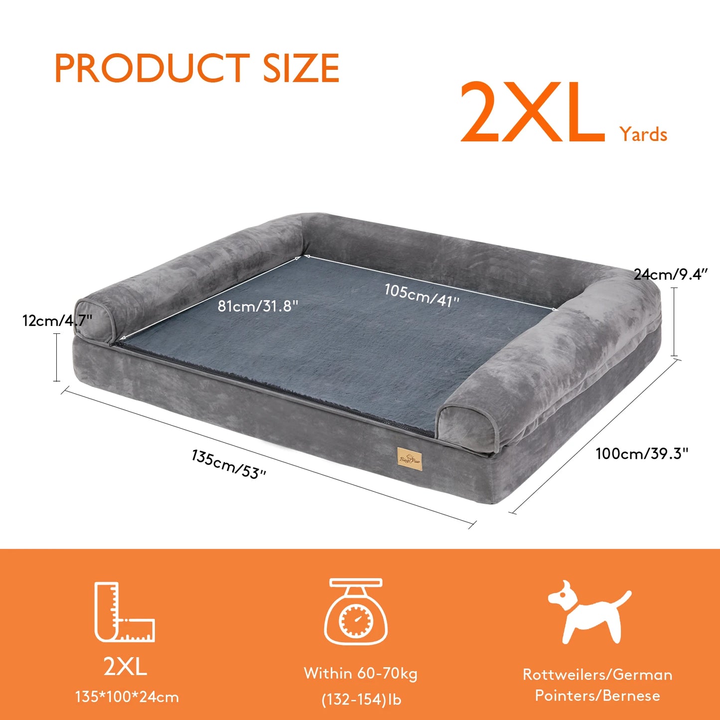 Daily Adventure Supplies Dog Bed Orthopedic Mattress