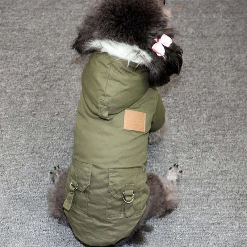 Winter Hooded Dog Coat