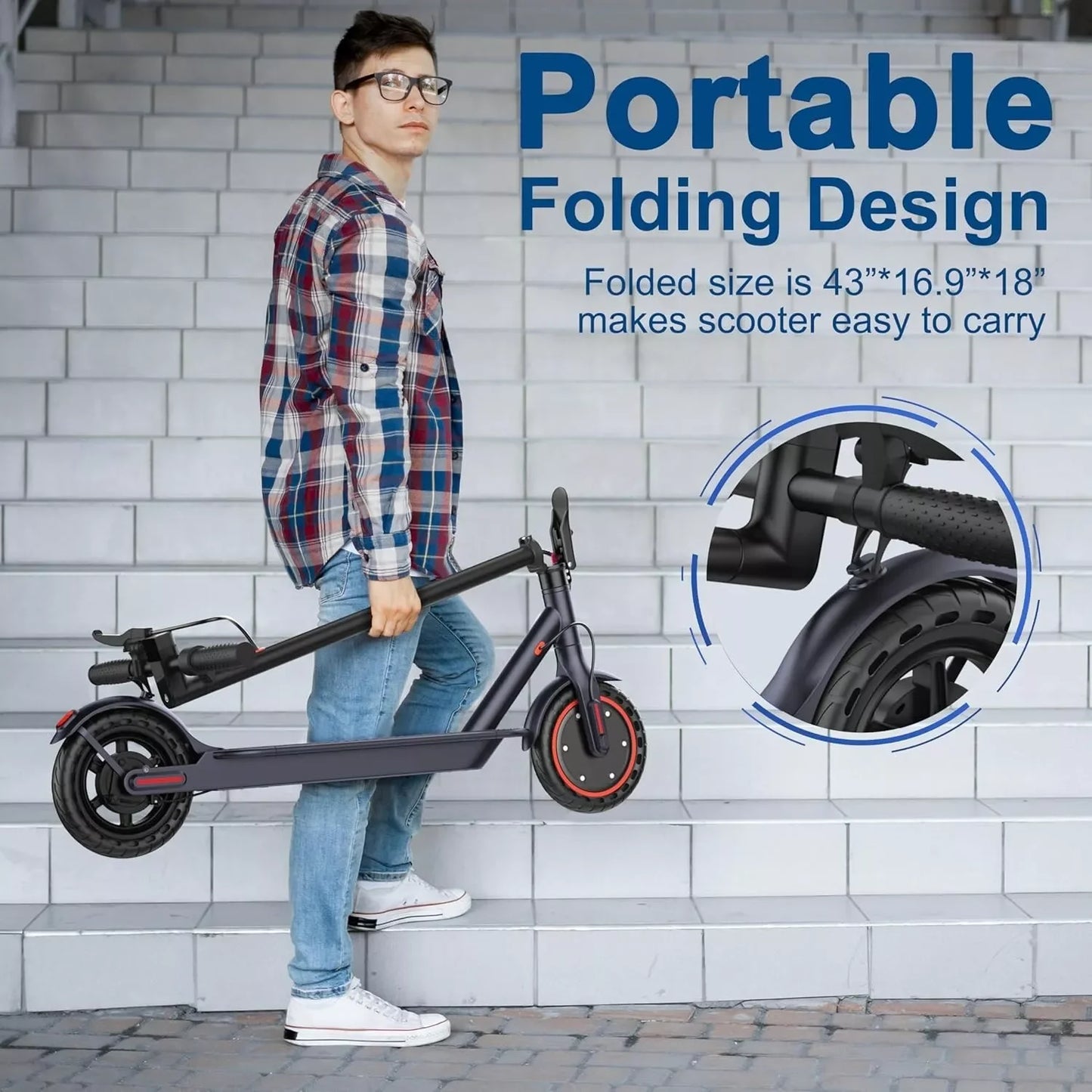 App Control 350W Foldable Electric Scooter