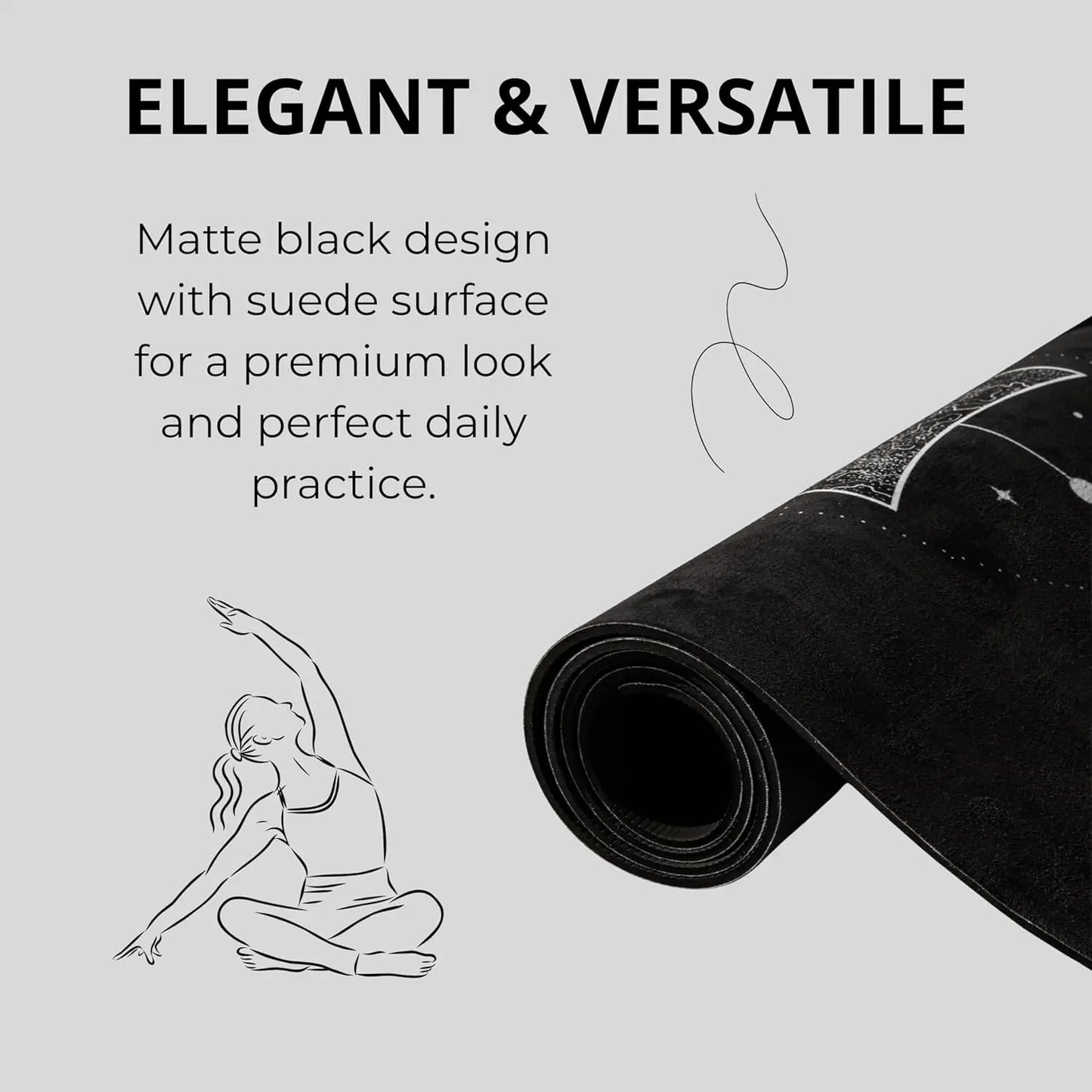 Eco Friendly Non Slip Yoga Mat With Strap For Home