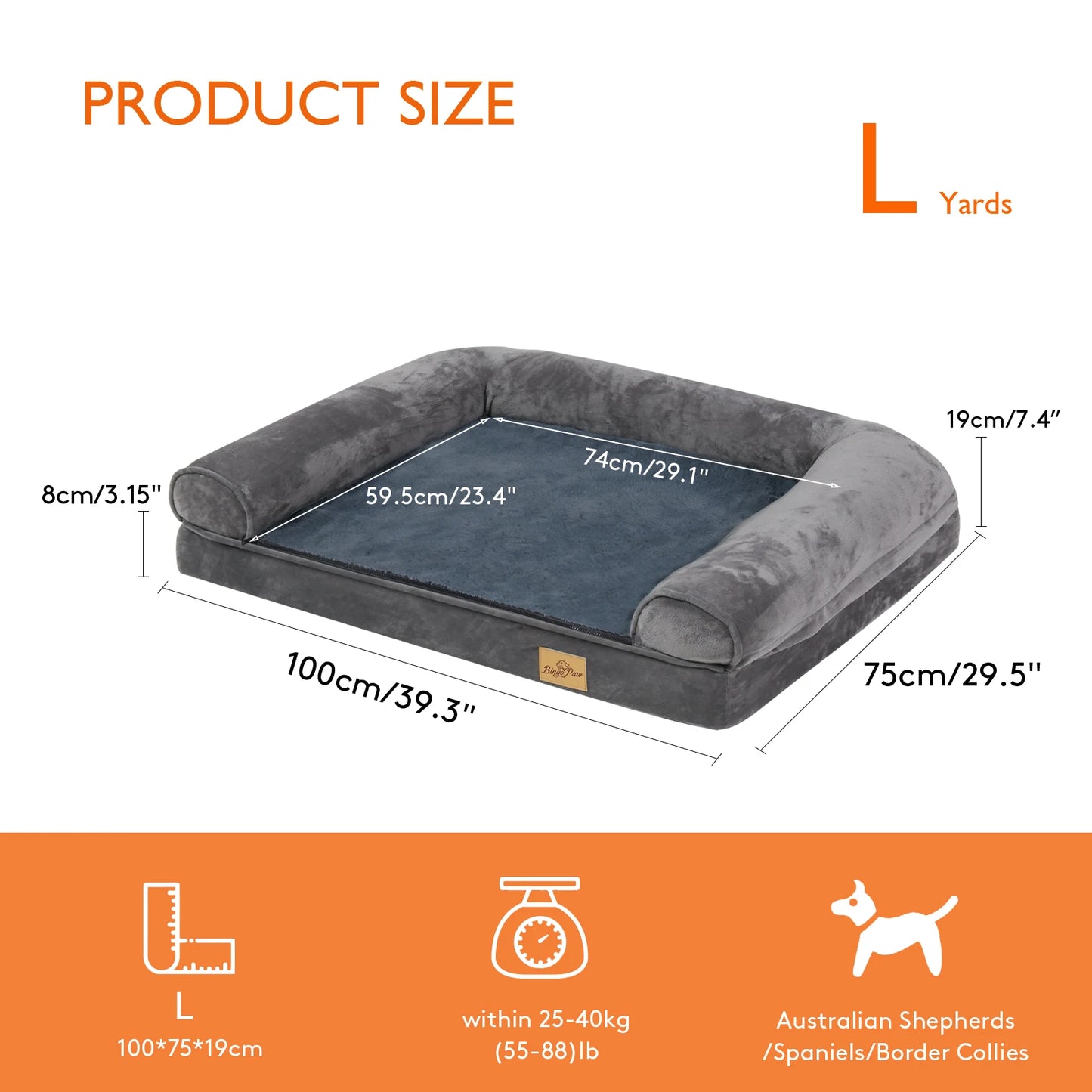 Daily Adventure Supplies Orthopedic Dog Bed Mattress