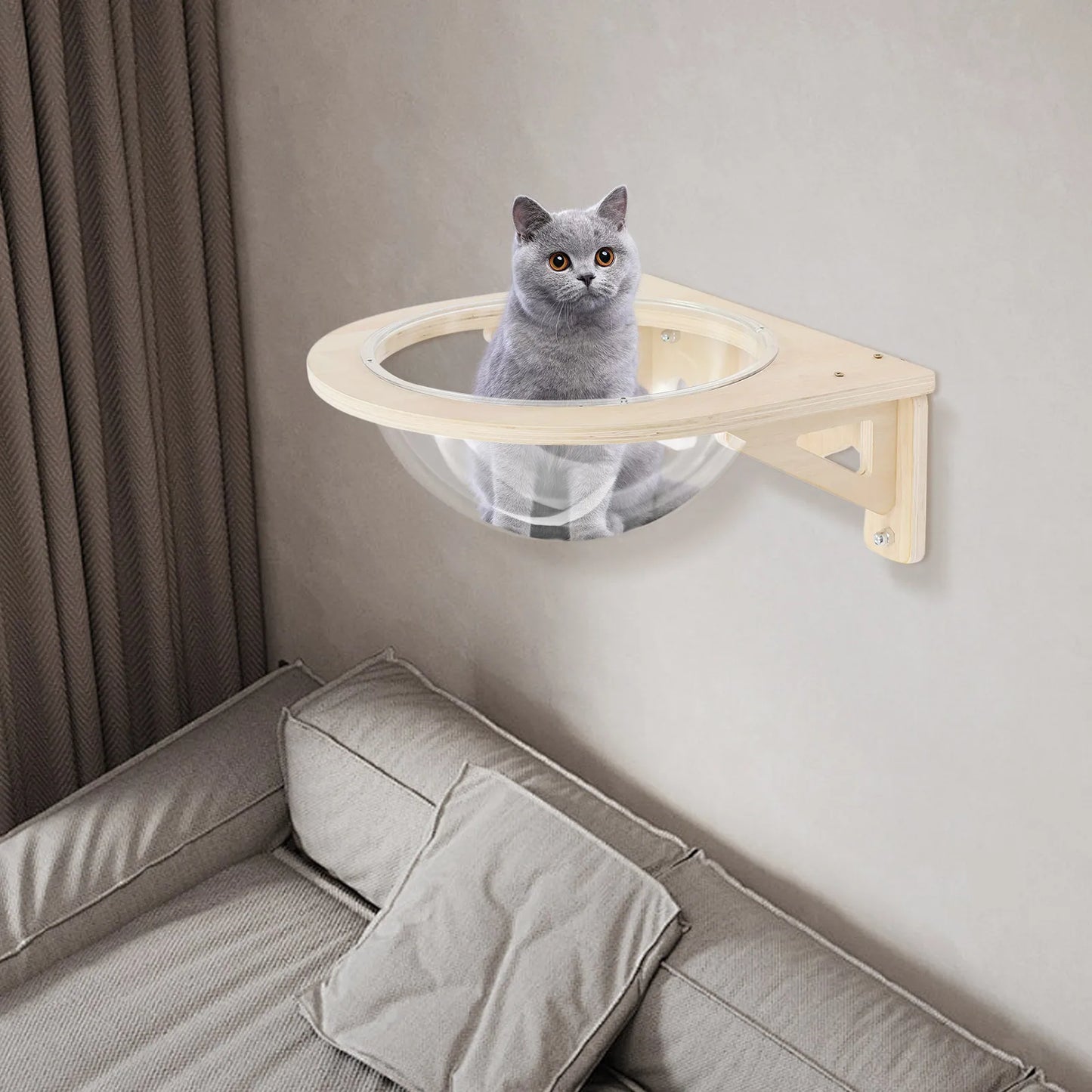 Wall Mounted Cat Bubble Bed