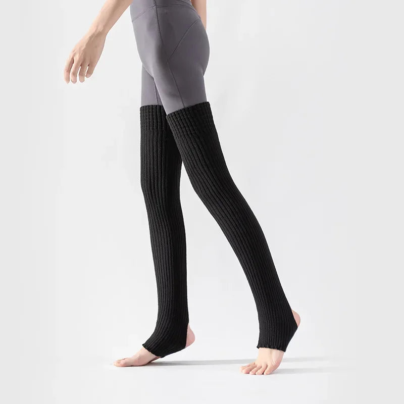 Guangdong Winter Yoga Leg Warmers Thigh High Socks