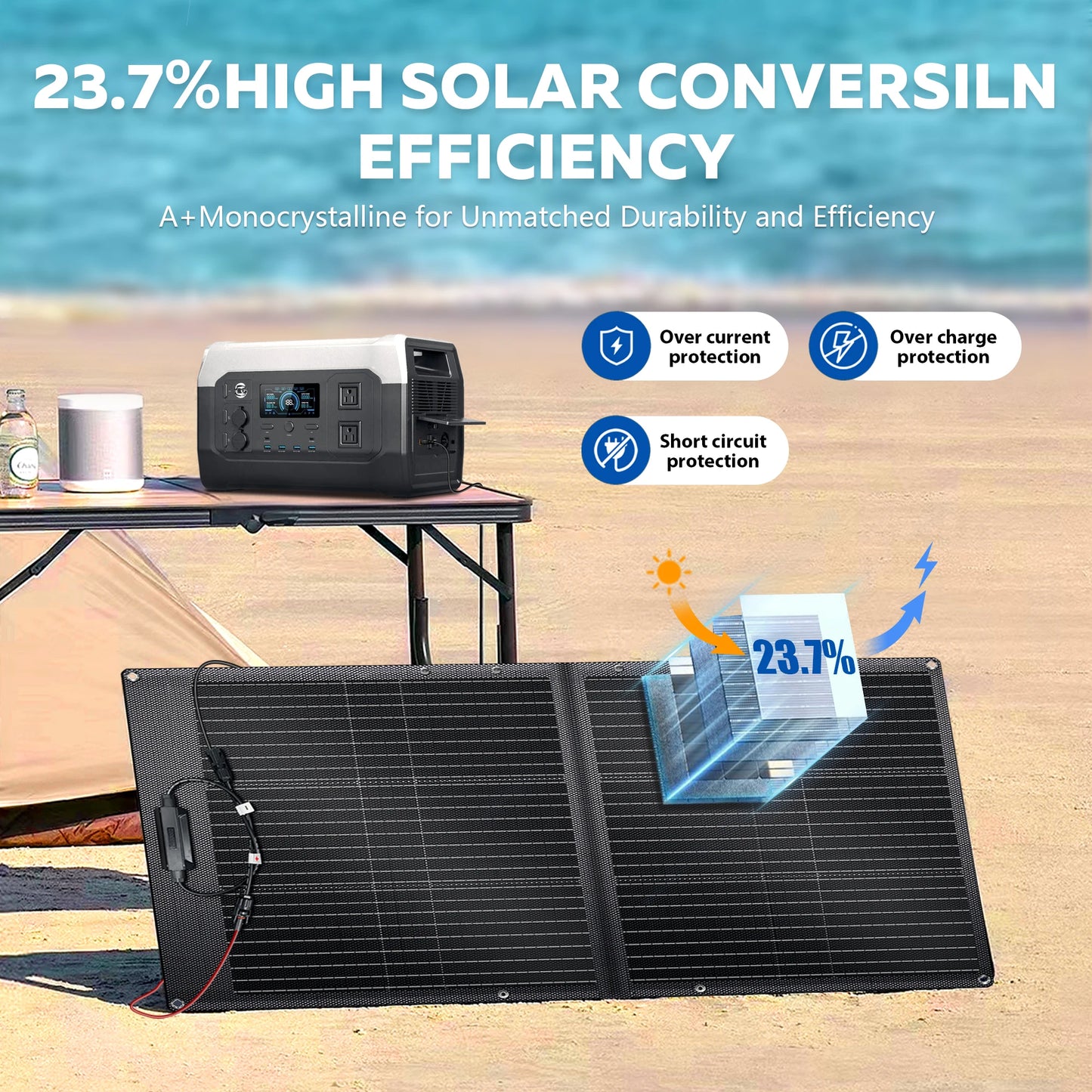 Wave Solar Generator Power Station