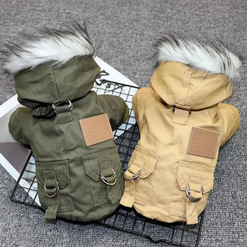 Winter Hooded Dog Coat
