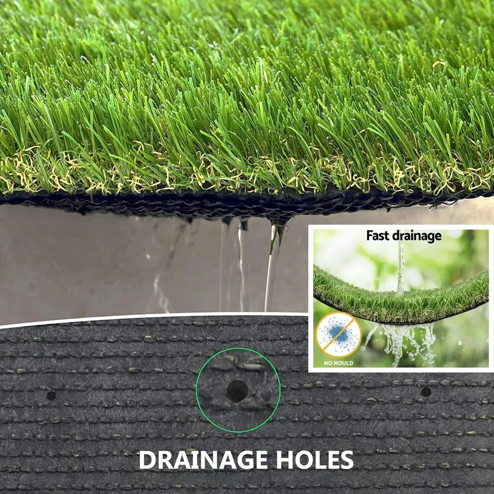 Artificial Grass Rug Outdoor Indoor Pet Turf Realistic Faux Grass