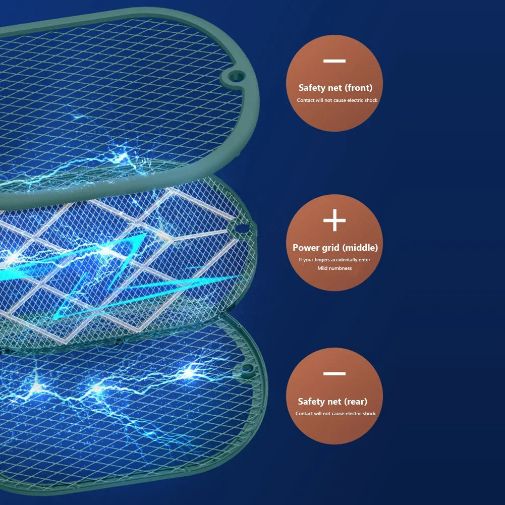 Shunmaii Electric Mosquito Killer 2 In 1 USB Racket