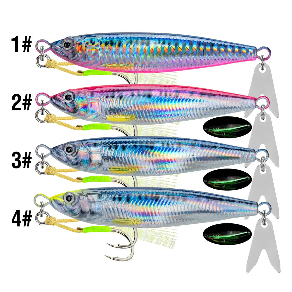 3D Printed Fast Sinking Metal Jig Lure For Saltwater