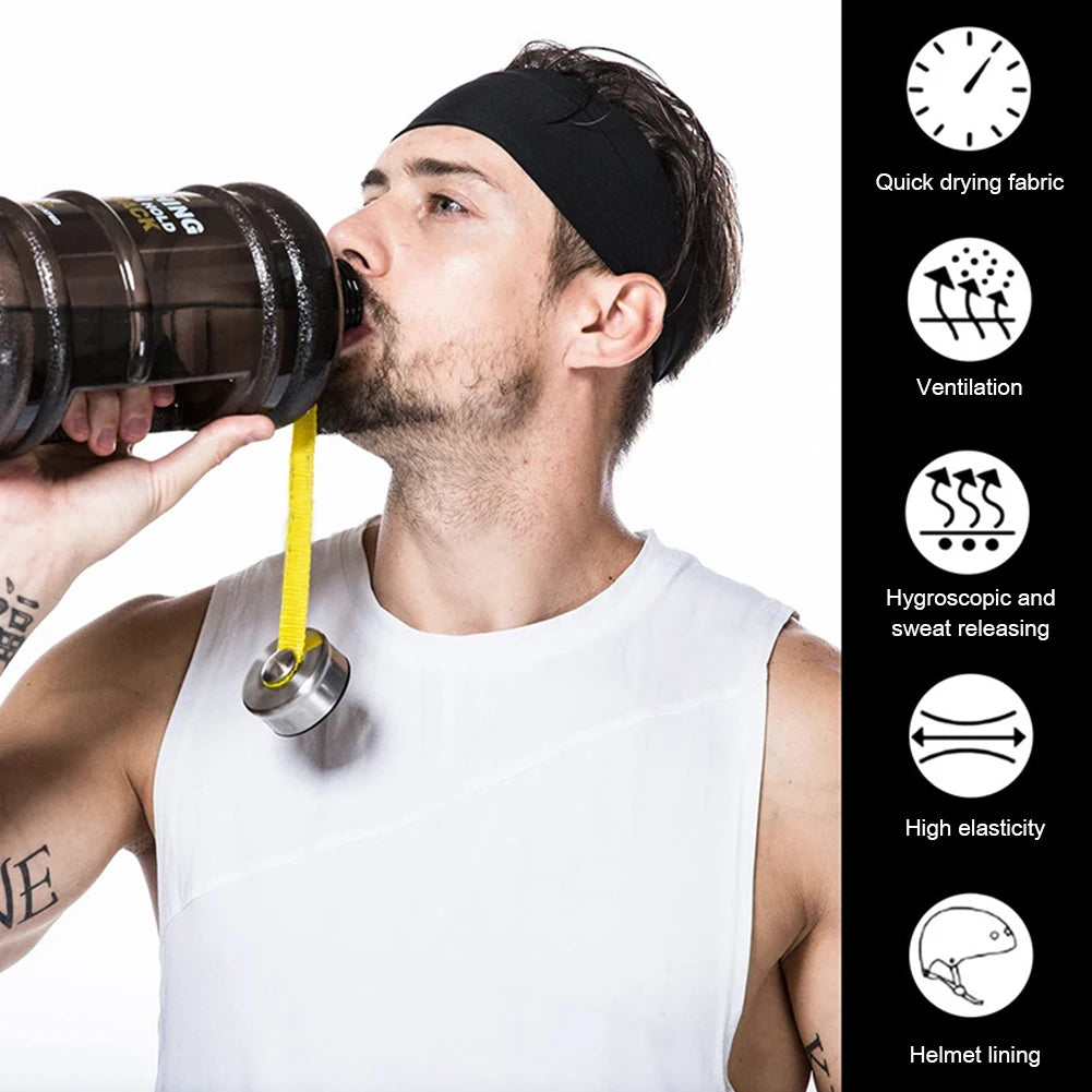 Quick Dry Sweat Absorption Headband Anti Slip For Yoga Running