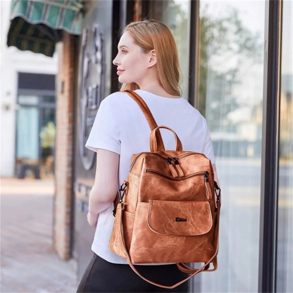Daily Adventure Supplies PU Leather Durable Backpack Purse