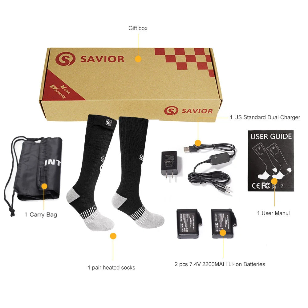 Rechargeable Heated Socks for Men and Women