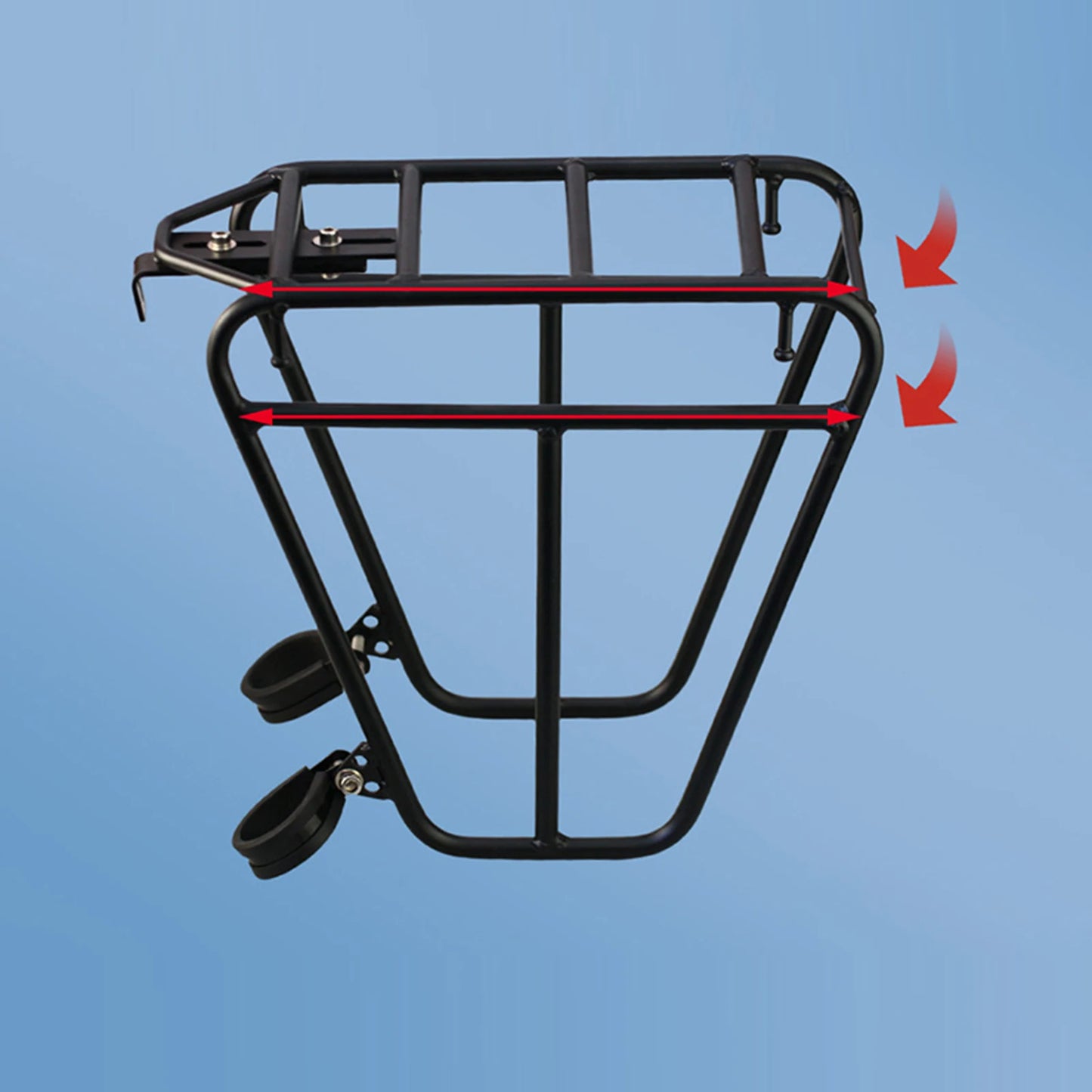 Front Bike Cargo Rack Steel Luggage Bracket Adjustable MTB