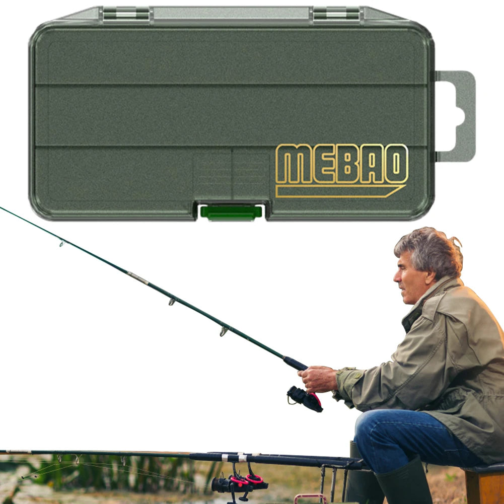 Fishing Tackle Box With Adjustable Dividers Storage