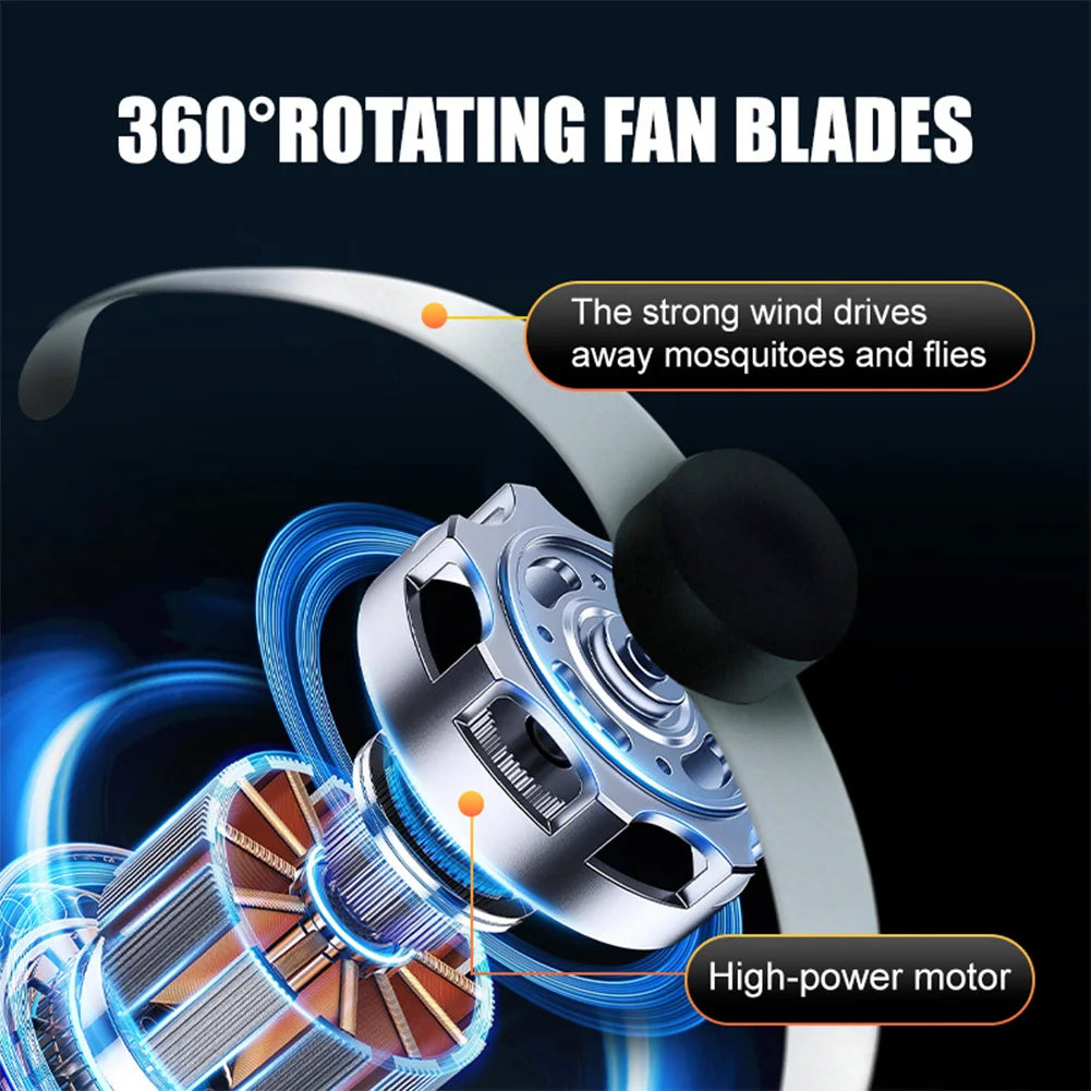 Daily Adventure Supplies Fly Table Fan Bug Deterrent LED