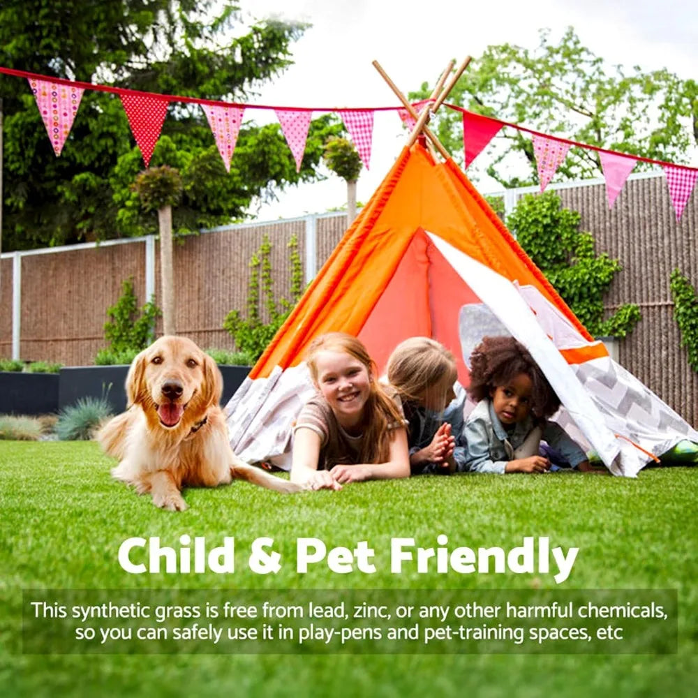 Artificial Grass Rug Outdoor Indoor Pet Turf Realistic Faux Grass